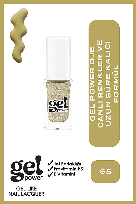  Gel Power Nail Lacquer-65-Jel Oje - 1