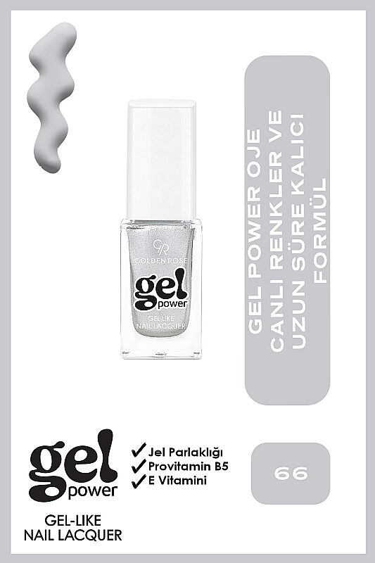  Gel Power Nail Lacquer-66-Jel Oje - 1