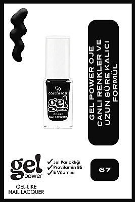  Gel Power Nail Lacquer-67-Jel Oje 