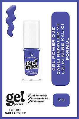 Golden Rose Gel Power Nail Lacquer-70-Jel Oje - Golden Rose