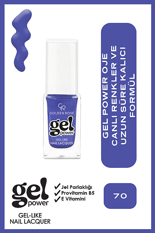Golden Rose Gel Power Nail Lacquer-70-Jel Oje - 1