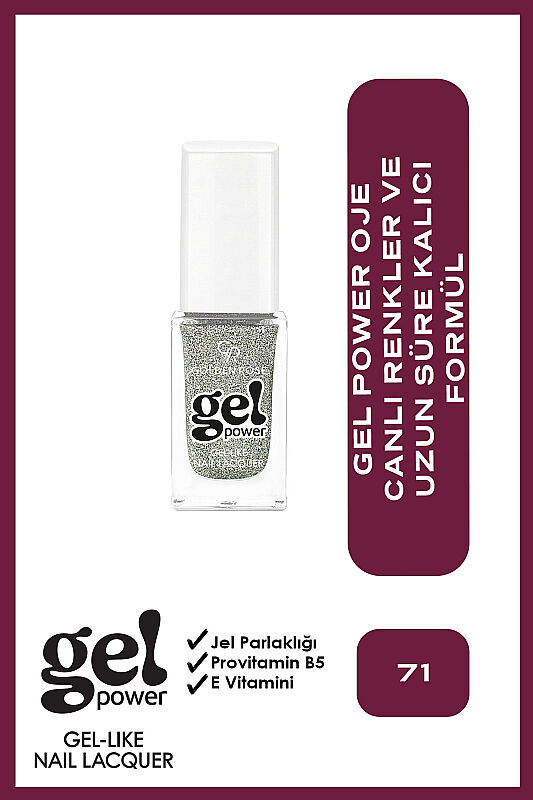  Gel Power Nail Lacquer-71-Jel Oje - 1