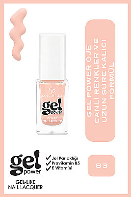Golden Rose Gel Power Nail Lacquer-83-Jel Oje 