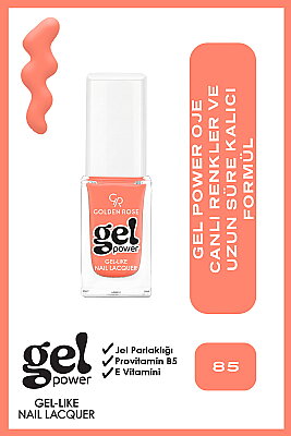 Golden Rose Gel Power Nail Lacquer-85-Jel Oje - Golden Rose