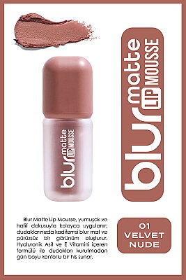 Blur Matte Lip Mousse No:01 Velvet Nude - Golden Rose