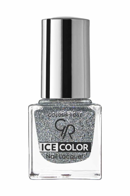 Ice Color Nail Lacquer Glitter - 196 - Işıltılı Mini Oje - 1