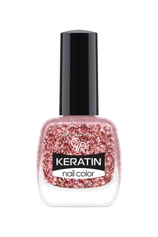  Keratin Nail Color Glitter - 408 - Işıltılı Oje - 1