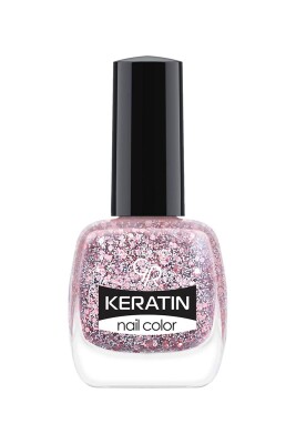  Keratin Nail Color Glitter - 410 - Işıltılı Oje 