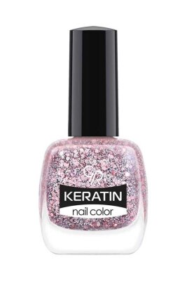Keratin Nail Color Glitter - 410 - Işıltılı Oje 
