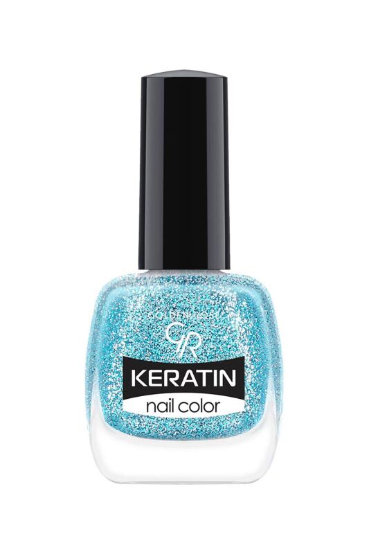  Keratin Nail Color Glitter - 411 - Işıltılı Oje - 1