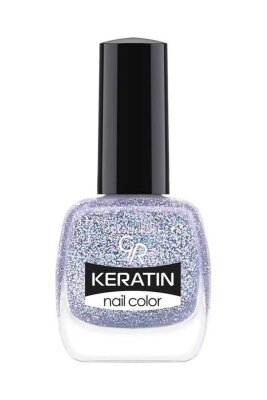 Keratin Nail Color Glitter - 412 - Işıltılı Oje - Golden Rose