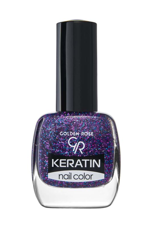  Keratin Nail Color Glitter - 414 - Işıltılı Oje - 1