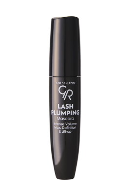 Lash Plumping Mascara - Black - Ekstra Büyük Fırçalı Dolgunluk ve Hacim Veren Maskara - Golden Rose (1)