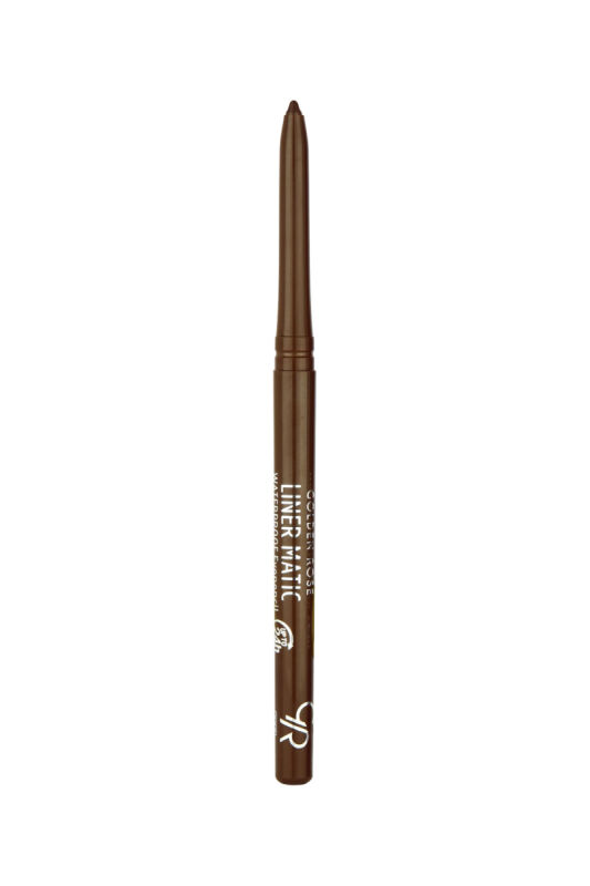 Golden Rose Liner Matic Waterproof Eyepencil-203 Cacao Brown-Asansörlü Göz Kalemi - 1