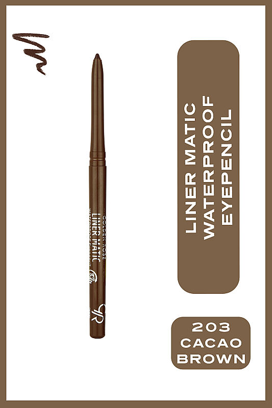 Liner Matic Waterproof Eyepencil - 203 Cacao Brown - Suya Dayanıklı Kahverengi Göz Kalemi - 1
