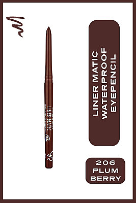  Liner Matic Waterproof Eyepencil-206 Plum Berry-Asansörlü Göz Kalemi - Golden Rose