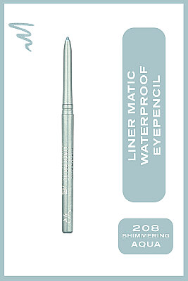  Liner Matic Waterproof Eyepencil-208 Shimmering Aqua-Asansörlü Göz Kalemi - Golden Rose