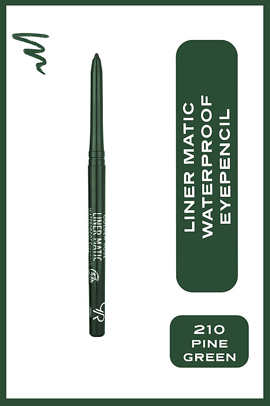 Liner Matic Waterproof Eyepencil - Suya Dayanıklı Göz Kalemi No:210 Pine Green - 1