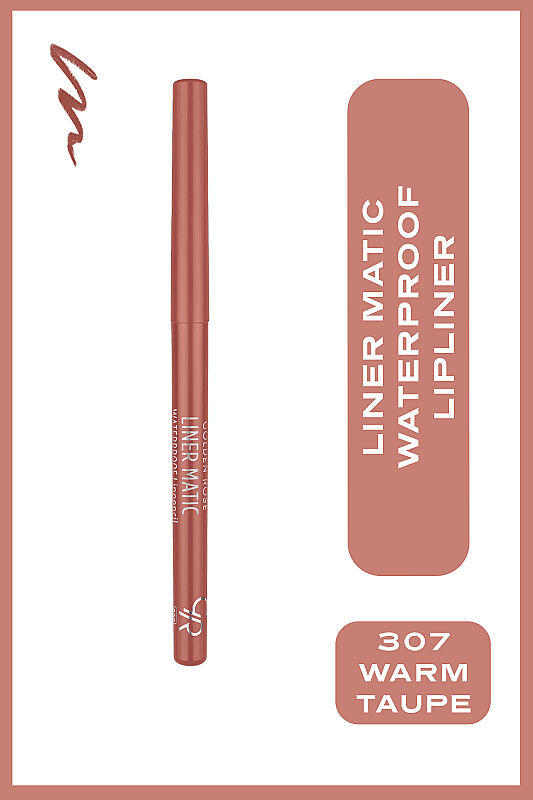 Liner Matic Waterproof Lippencil - No:307 Warm Taupe - Suya Dayanıklı Dudak Kalemi - 1
