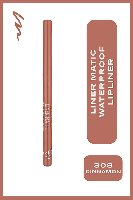 Liner Matic Waterproof Lippencil - No:308 Cinnamon - Suya Dayanıklı Dudak Kalemi - 1