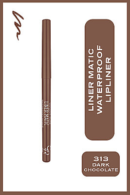 Liner Matic Waterproof Lippencil - No:313 Dark Chocolate - Suya Dayanıklı Dudak Kalemi - Golden Rose