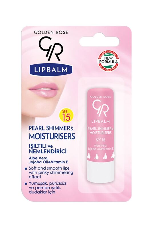  Lip Balm - 02 Pearl Shimmer & Moisturisers SPF 15 - Işıltılı Dudak Nemlendiricisi - 1