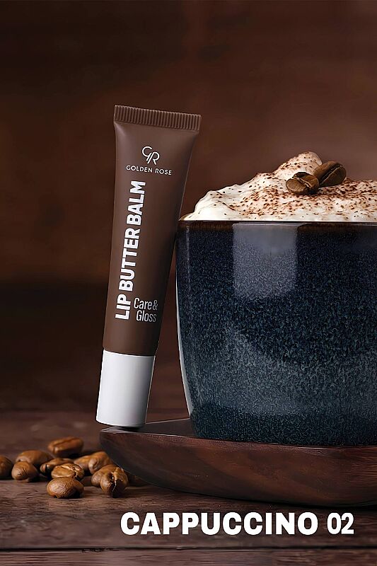  Lip Butter Balm Care&Gloss - 02 Cappuccino - Renkli Dudak Parlatıcısı - 3