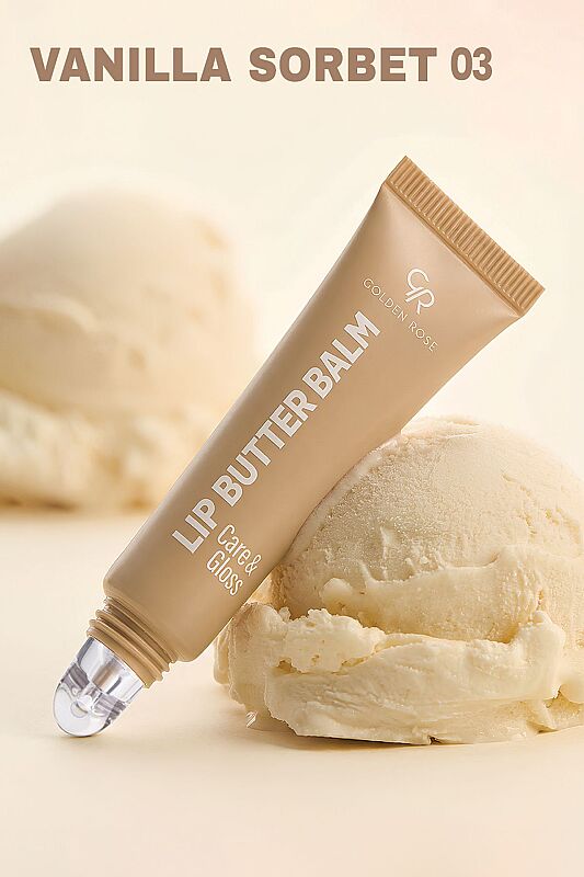  Lip Butter Balm Care&Gloss - 03 Vanilla Sorbet - Renkli Dudak Parlatıcısı - 3