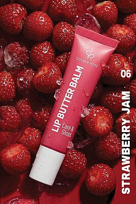 Lip Butter Balm Care&Gloss - 06 Strawberry Jam - Renkli Dudak Parlatıcısı - 3