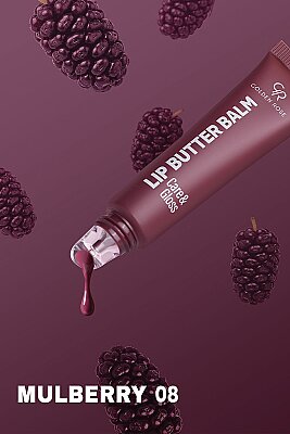  Lip Butter Balm Care&Gloss - 08 Mulberry - Renkli Dudak Parlatıcısı - 3