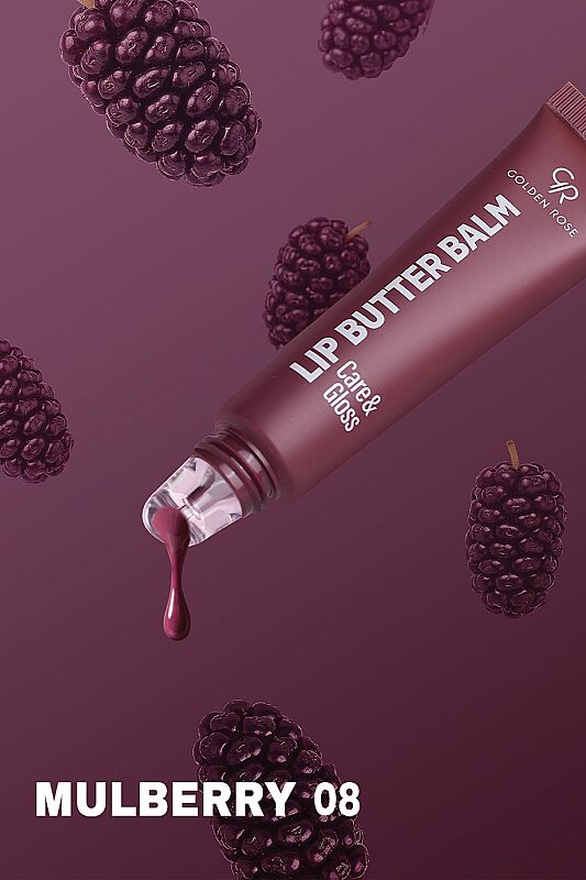  Lip Butter Balm Care&Gloss - 08 Mulberry - Renkli Dudak Parlatıcısı - 3