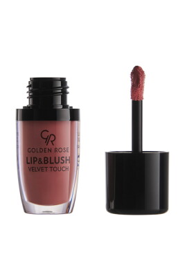  Lip and Blush Velvet Touch - 02 Salmon Pink - Likit Ruj ve Allık 