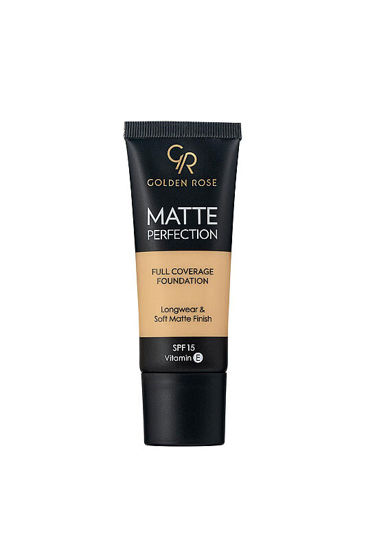 Matte Perfection Full Coverage Foundation - Warm 07 - Yoğun Kapatıcı Mat Fondöten - 1
