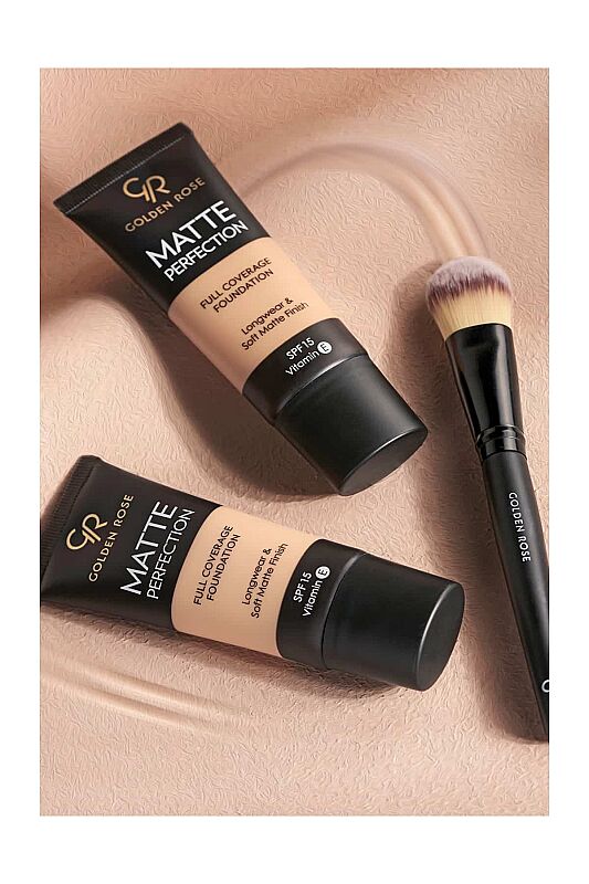 Matte Perfection Full Coverage Foundation - Warm 07 - Yoğun Kapatıcı Mat Fondöten - 5