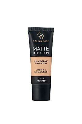 Matte Perfection Full Coverage Foundation - Cool 04 - Yoğun Kapatıcı Mat Fondöten - Golden Rose