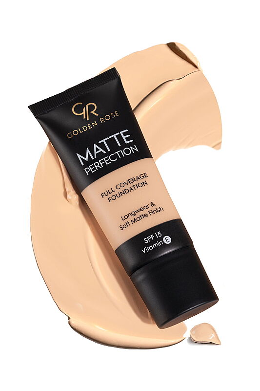 Matte Perfection Full Coverage Foundation - Cool 04 - Yoğun Kapatıcı Mat Fondöten - 3
