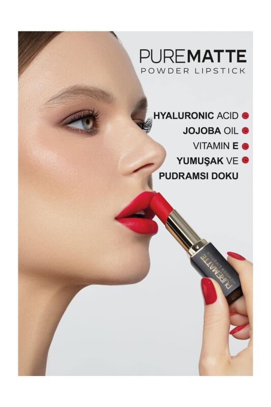 Pure Matte Powder Lipstick - 127 - Pudralı Mat Ruj - 5