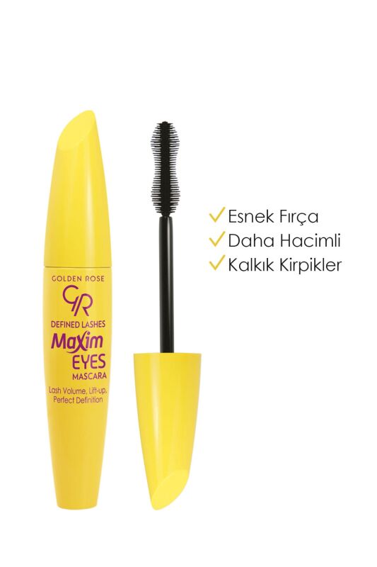 Maxim Eyes Mascara - Black - Belirginleştrici ve Hacim Veren Maskara - 1