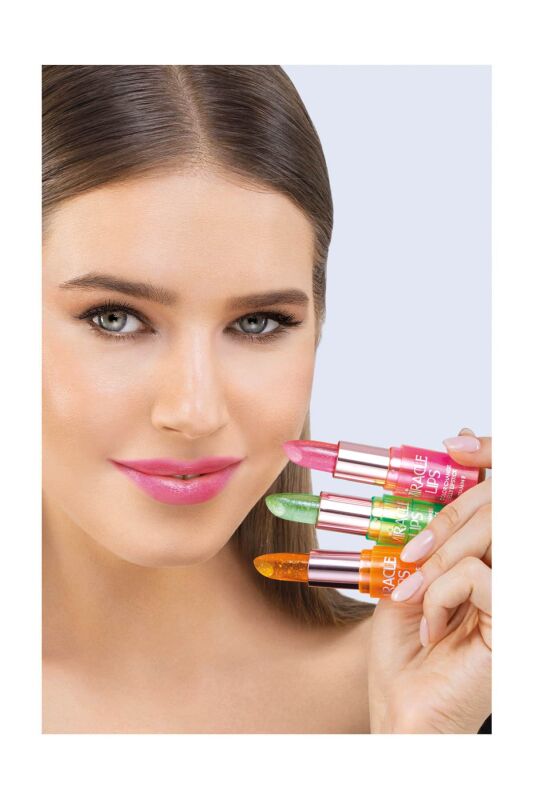 Miracle Lips Color Change Jelly Lipstick 102 Bright Pink - Renk Değiştiren Jel Ruj - 4