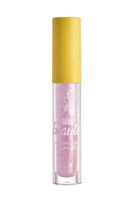 Miss Beauty Diamond Shine 3D Lipgloss - 01 Pink Trip - Işıltılı Dudak Parlatıcısı - Golden Rose