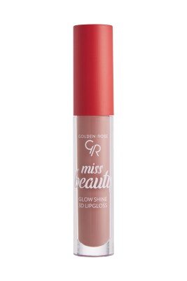 Miss Beauty Glow Shine 3D Lipgloss - 01 Nude Chic - Dudak Parlatıcısı - Golden Rose