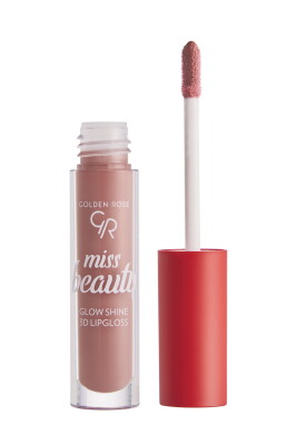 Miss Beauty Glow Shine 3D Lipgloss - 01 Nude Chic - Dudak Parlatıcısı - Golden Rose (1)