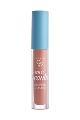 Miss Beauty Glow Shine 3D Lipgloss - 03 Soft Peach - Dudak Parlatıcısı - Golden Rose