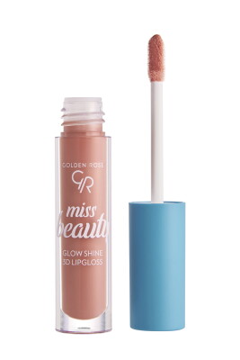 Miss Beauty Glow Shine 3D Lipgloss - 03 Soft Peach - Dudak Parlatıcısı - Golden Rose (1)