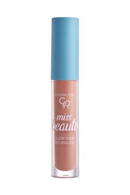  Miss Beauty Glow Shine 3D Lipgloss - 03 Soft Peach - Yoğun Dudak Parlatıcısı - 1