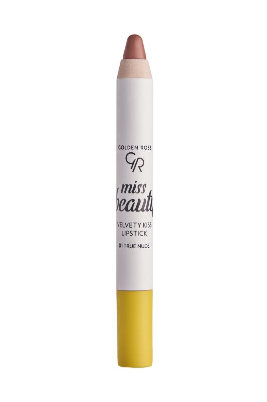 Golden Rose Miss Beauty Velvety Kiss Lipstick 01 True Nude - 2