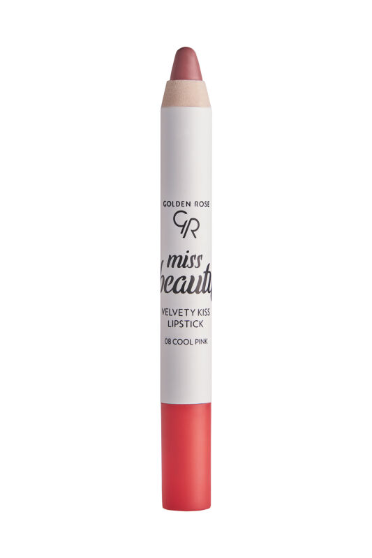 Golden Rose Miss Beauty Velvety Kiss Lipstick 08 Cool Pink - 2