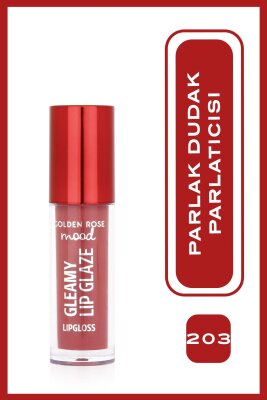  Mood Gleamy Lip Glaze Lipgloss- 203 Rose Chic - Renkli Dudak Parlatıcısı - 3