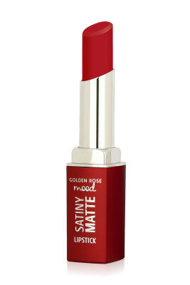  Mood Satiny Matte Lipstick- 08 Candy Red - Mat Ruj - Golden Rose