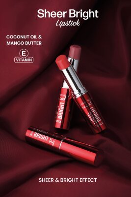  Mood Sheer Bright Lipstick - 107 Mood Mauve - Parlak Ruj - 4